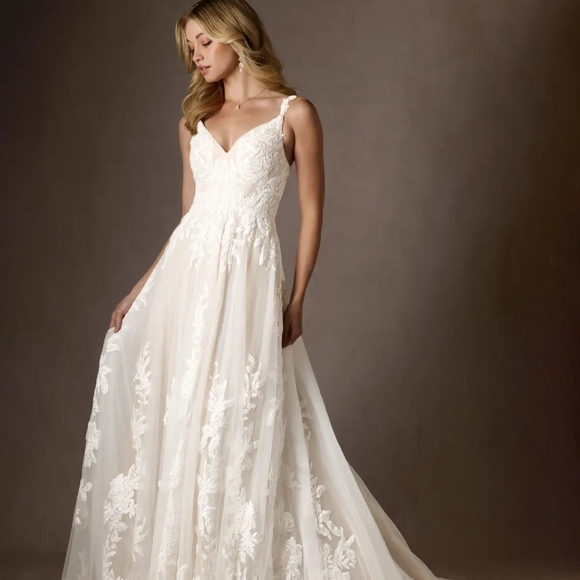 Elegant Lace Wedding Dress - Picture 5 of 9